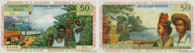 Country : FRENCH ANTILLES 
Face Value : 50 Francs 
Date : (1964) 
Period/Province/Bank : Institut d'Émission des Départements d'Outre-Mer 
Catalogue r...