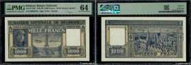 Country : BELGIUM 
Face Value : 1000 Francs - 200 Belgas 
Date : 22 mars 1945 
Period/Province/Bank : Banque Nationale de Belgique 
Catalogue referenc...