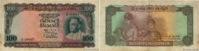 Country : CEYLON 
Face Value : 100 Rupees 
Date : 05 juin 1963 
Period/Province/Bank : Central Bank of Ceylon 
Catalogue reference : P.66 
Alphabet - ...