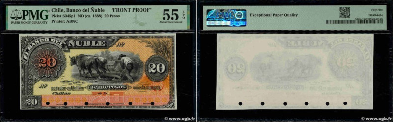 Country : CHILE 
Face Value : 20 Pesos Essai 
Date : (1888) 
Period/Province/Ban...