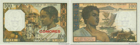 Country : COMOROS 
Face Value : 100 Francs 
Date : (1963) 
Period/Province/Bank : Banque de Madagascar et des Comores 
Catalogue reference : P.3b2 
Al...