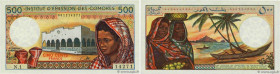 Country : COMOROS 
Face Value : 500 Francs 
Date : (1976) 
Period/Province/Bank : Institut d'émission des Comores 
Catalogue reference : P.7a1 
Alphab...