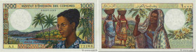 Country : COMOROS 
Face Value : 1000 Francs 
Date : (1976) 
Period/Province/Bank : Institut d'émission des Comores 
Catalogue reference : P.8a 
Alphab...