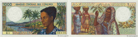 Country : COMOROS 
Face Value : 1000 Francs 
Date : (1986) 
Period/Province/Bank : Banque Centrale des Comores 
Catalogue reference : P.11a 
Alphabet ...