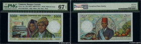 Country : COMOROS 
Face Value : 5000 Francs 
Date : (1984) 
Period/Province/Bank : Banque Centrale des Comores 
Catalogue reference : P.12a 
Alphabet ...
