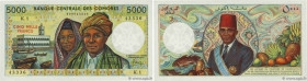 Country : COMOROS 
Face Value : 5000 Francs 
Date : (1976) 
Period/Province/Bank : Banque Centrale des Comores 
Catalogue reference : P.12a 
Alphabet ...
