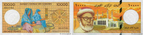 Country : COMOROS 
Face Value : 10000 Francs 
Date : (1997) 
Period/Province/Bank : Banque Centrale des Comores 
Catalogue reference : P.14 
Alphabet ...
