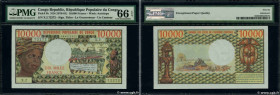 Country : CONGO 
Face Value : 10000 Francs type 1974 
Date : (1978) 
Period/Province/Bank : B.E.A.C. République Populaire du Congo 
Catalogue referenc...