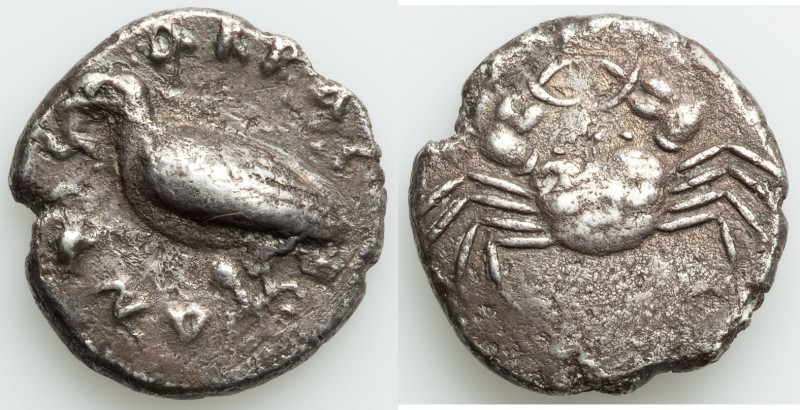 SICILY. Acragas. Ca. 510-500 BC. AR didrachm (22mm, 8.31 gm, 5h). VF. AKPAC-ANTO...