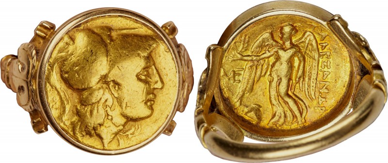 MACEDONIAN KINGDOM. Alexander III the Great (336-323 BC). AV stater (18mm, 1h). ...