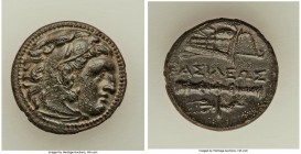 MACEDONIAN KINGDOM. Alexander III the Great (336-323 BC). AE (20mm, 4.86 gm, 7h). Choice XF. Early posthumous issue of uncertain mint in west Asia Min...