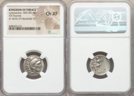 THRACIAN KINGDOM. Lysimachus (305-281 BC). AR drachm (18mm, 11h). NGC Choice XF. Posthumous issue of Colophon, under Lysimachus of Thrace, in the name...