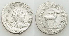 Philip I (AD 244-249). AR antoninianus (22mm, 4.28 gm, 7h). VF. Rome, 5th officina, Millennium Issue, AD 248. IMP PHILIPPVS AVG, radiate, draped and c...