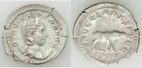Otacilia Severa (AD 244-249). AR antoninianus (24mm, 4.02 gm, 1h). VF. Rome, 4th officina, AD 247-248. OTACIL SEVERA AVG, draped bust of Otacilia Seve...