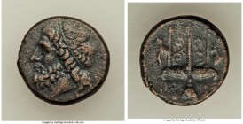 ANCIENT LOTS. Greek. Sicily. Syracuse. Hieron II (ca. 240-215 BC). Lot of two (2) AE litra. Fine-About VF. Includes: (2) Head of Poseidon left, wearin...