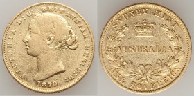 Victoria gold Sovereign 1870-SYDNEY VF, Sydney mint, KM4. 22mm. 7.94gm.

HID09801242017
