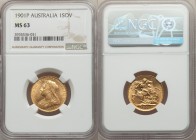 Victoria gold Sovereign 1901-P MS63 NGC, Perth mint, KM13.

HID09801242017