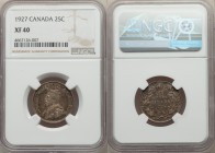 George V 25 Cents 1927 XF40 NGC, Ottawa mint, KM24a.

HID09801242017