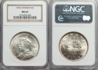 George V Dollar 1935 MS65 NGC, Royal Canadian mint, KM30.

HID09801242017