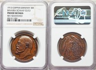 Bavaria. Ludwig III copper Proof Pattern 3 Mark 1913 Details (Reverse Scratched) NGC, Schaaf-52/G1. Privately struck by Karl Goetz. 

HID09801242017
