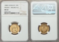 Prussia. Friedrich III gold 10 Mark 1888-A MS63 NGC, Berlin mint, KM514. One year type.

HID09801242017