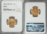 Victoria gold Sovereign 1846 AU55 NGC, KM736.1, S-3852.

HID09801242017