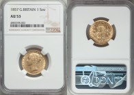 Victoria gold Sovereign 1857 AU53 NGC, KM736.1.

HID09801242017