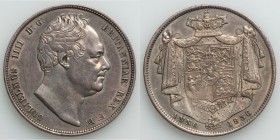 Pair of Uncertified Assorted 1/2 Crowns, 1) William IV 1/2 Crown 1836 - XF (polished), KM714.2. 32mm. 14.13gm 2) Victoria 1/2 Crown 1878 - XF, KM756. ...