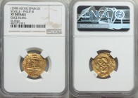 Philip III gold Cob 2 Escudo ND (1598-1621)-G XF Details (Edge Filing) NGC, Seville mint, Fr-189. 21mm. 6.41gm. 

HID09801242017