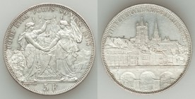 Confederation "Lausanne Shooting Festival" 5 Francs 1876 UNC (cleaned), KMX-S13. 37mm. From the Allen Moretti Swiss Collection

HID09801242017