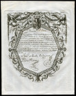 Fechado a 1 de mayo de 1799, en Madrid. "Villete" acreditativo de la posesión de acciones de deuda pública (hoy diríamos "bonos"), que acredita a perc...