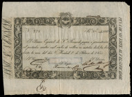 4.000 reales de vellón. 1835. Banco de San Fernando. (Ed-25). 1 de febrero, en Madrid. Con firmas y numeración. Con la advertencia "Pena de Muerte al ...