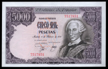 5.000 pesetas. 1976. Madrid. (Ed-475). 6 de febrero, Carlos III. Sin serie. Arrugas. SC-. Est...60,00. 

English description: 5.000 pesetas. 1976. M...