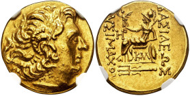 Kings of Pontos. Mithradates VI Eupator. Stater. 88-86 BC. Kallatis. First Mithradatic War issue, in the name and types of Lysimachos. (Callataÿ-p.140...