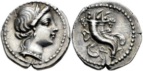 Cornelius. L. Cornelius Sylla Félix, imperator. Denarius. 81 BC. Uncertain mint in Italy (Rome?). (Ffc-629). (Craw-375/2). (Cal-488). Anv.: Head of Ve...
