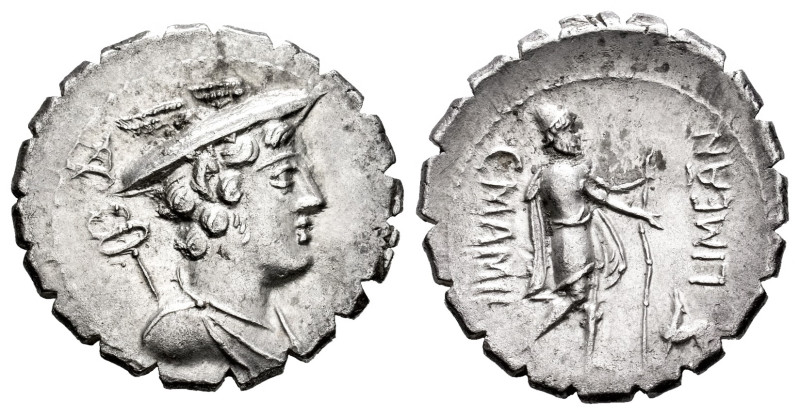 Mamilius. C. Mamilius Limetanus. Denarius. 82 BC. Auxiliary mint of Rome. (Ffc-8...