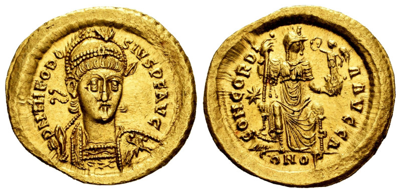 Theodosius II. Solidus. 408-430 d.C. Constantinople. (Ric-X 202). (Depeyrot-73/2...