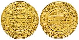 Almoravids. Ali ibn yusuf with heir Tashfin. Dinar. 536 AH. Madinat Fas (Fez). (Vives-1808). (Hazard-378). Au. 4,16 g. Lovely strike with deep color a...