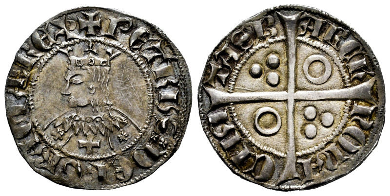 The Crown of Aragon. Pedro IV (1336-1387). Croat. Barcelona. (Badia-339). (Cru V...