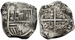Philip IV (1621-1665). 8 reales. 1634. Madrid. M. (Cal-Unlisted). (Jarabo-Sanahuja-C40, Plate coin). (Cy-Unlisted). Ag. 27,00 g. Full date. Mintmark M...