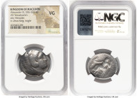 MACEDONIAN KINGDOM. Alexander III the Great (336-323 BC). AR tetradrachm (27mm, 1h). NGC VG. Lifetime issue, Amphipolis, ca. 336-323 BC. Head of Herac...