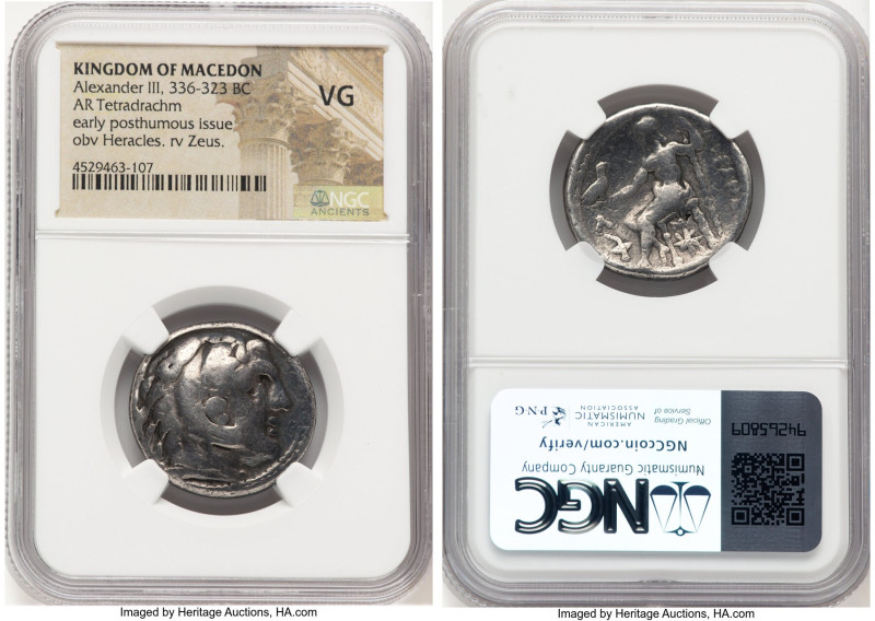 MACEDONIAN KINGDOM. Alexander III the Great (336-323 BC). AR tetradrachm (26mm, ...