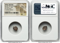 IONIA. Miletus. Ca. late 6th-5th centuries BC. AR 1/12 stater or obol (10mm, 1.17 gm). NGC Fine 2/5 - 3/5. Milesian standard. Forepart of roaring lion...