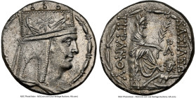 ARMENIAN KINGDOM. Tigranes II the Great (95-56 BC). AR tetradrachm (25mm, 15.80 gm, 1h). NGC Choice AU 5/5 - 3/5. Tigranocerta, ca. 83-70 BC. Diademed...