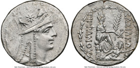 ARMENIAN KINGDOM. Tigranes II the Great (95-56 BC). AR tetradrachm (26mm, 15.80 gm, 11h). NGC Choice AU 4/5 - 3/5. Tigranocerta, ca. 83-70 BC. Diademe...