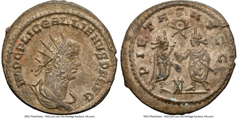 Gallienus, Joint Reign (AD 253-268). BI antoninianus (22mm, 7h). NGC Choice AU. ...