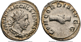 Gallienus, Joint Reign (AD 253-268). BI antoninianus (23mm, 1h). NGC Choice XF. Rome, AD 254. IMP C P LIC GALLIENVS AVG, radiate, draped bust of Galli...