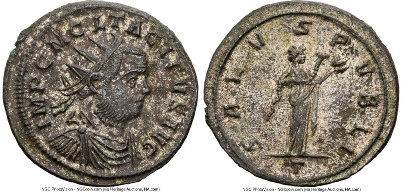 Tacitus (AD 275-276). BI antoninianus (22mm, 5h). NGC Choice XF, Silvering. Tici...