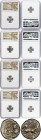 ANCIENT LOTS. Celtic. Gaul. Sequani. Ca. mid-1st century BC. Lot of five (5) AR quinarii. NGC Choice VF. 1) CENTRAL GAUL. Sequani. Ca. mid-1st century...