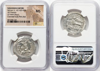 ANCIENT LOTS. Oriental. Sasanian Kingdom. Bahram V (Vahram) (AD 420-438). Lot of three (3) AR drachms. NGC MS. 1) SASANIAN KINGDOM. Bahram V (Vahram) ...